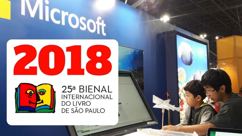 Microsoft leva IA à Bienal do livro em São Paulo