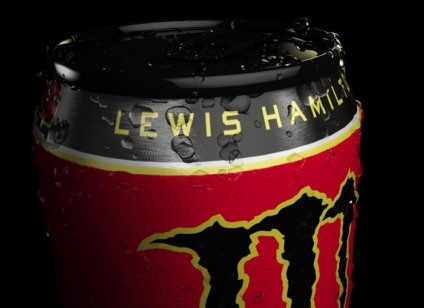 Lewis Hamilton terá energético da marca Monster