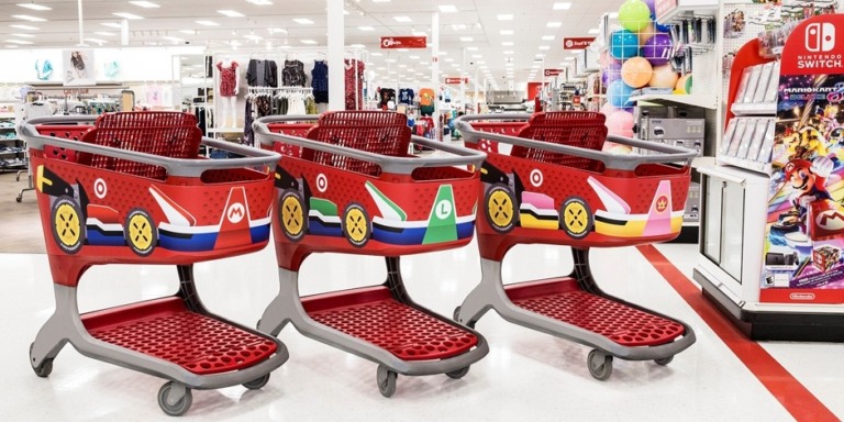 Target  transforma carrinhos da sua loja em Mario Kart