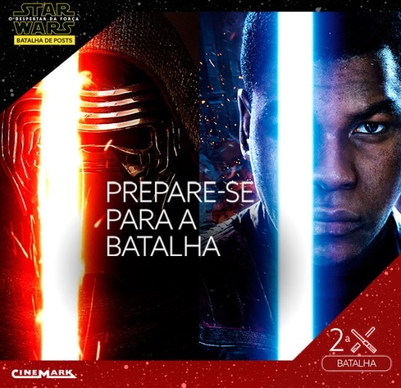 Cinemark realiza batalha virtual para fãs de Star Wars