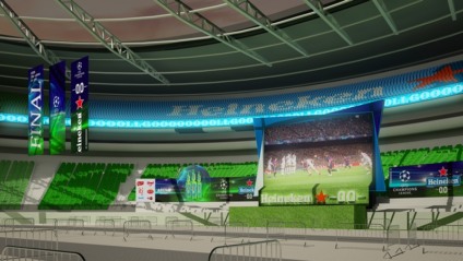 Heineken coloca torcedores em campo e jogadores na arquibancada