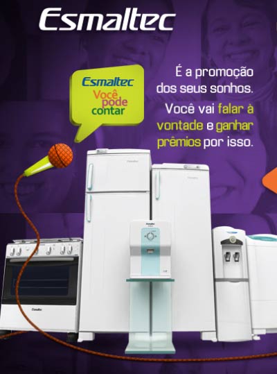 Contando história na "Tribuna" da Esmaltec