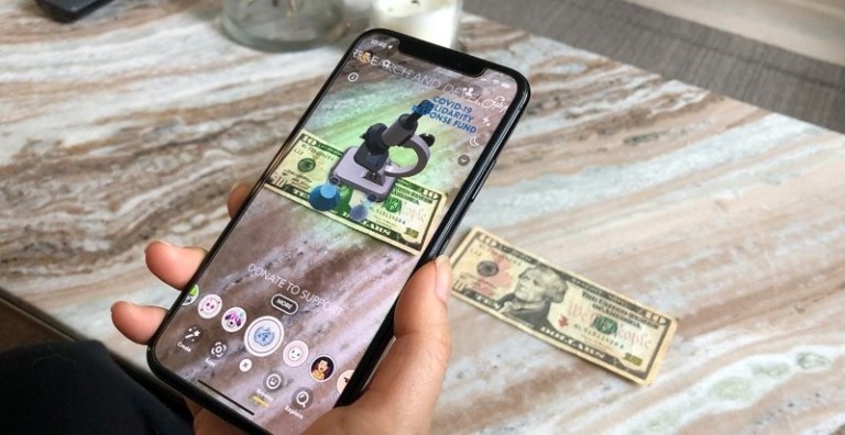 Snapchat lança filtro de doação para fundo de combate ao Coronavírus