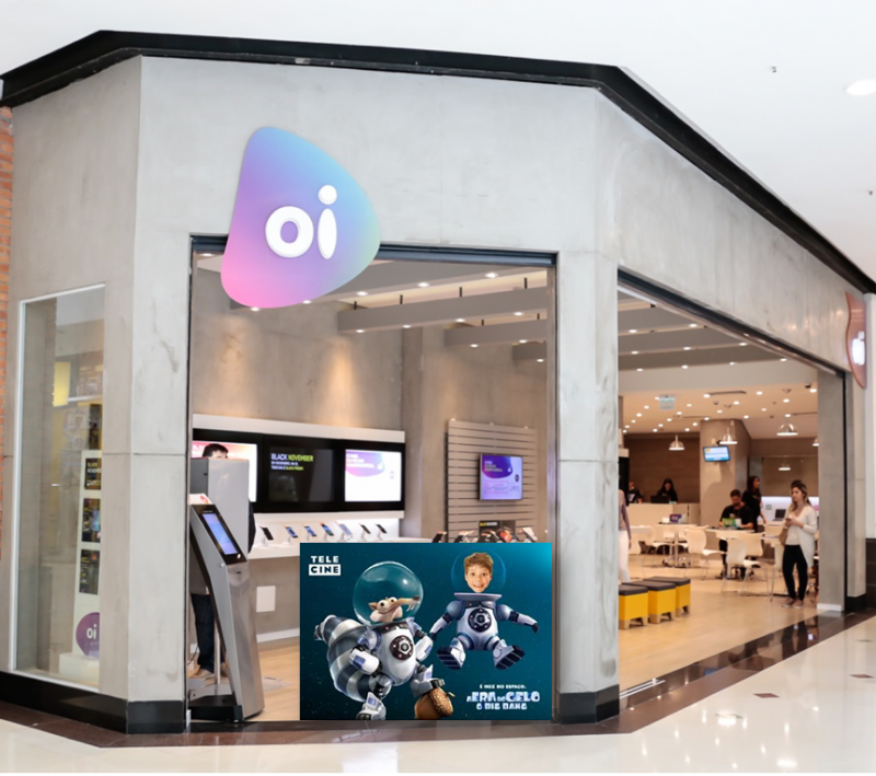 Oi realiza ação com telecine em cinco shopping da região sul Oi realiza ação com telecine em cinco shopping da região sul