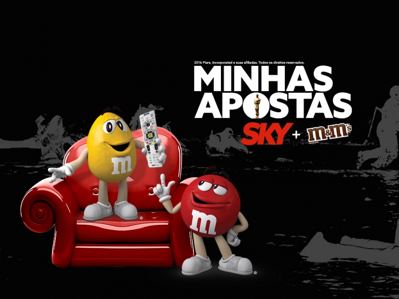 SKY e M&MS®,  se unem para lançar plataforma com escolhas dos candidatos ao Oscar 2016