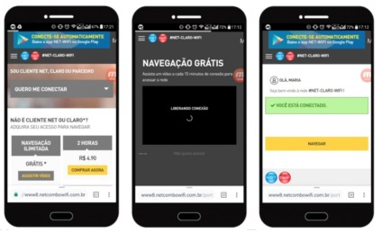 Net e Claro lançam acesso Wi-fi gratuito