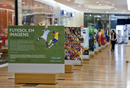 DiamondMall celebra o futebol com exposição fotográfica