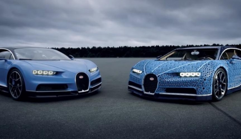 Lego constrói Bugatti Chiron em tamanho real