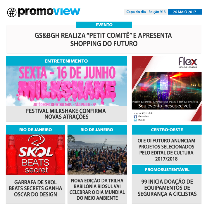 Capa do dia. Os destaques do mercado promo, só no Promoview!