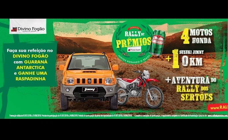 "Rally de Prêmios" na promo do Divino Fogão