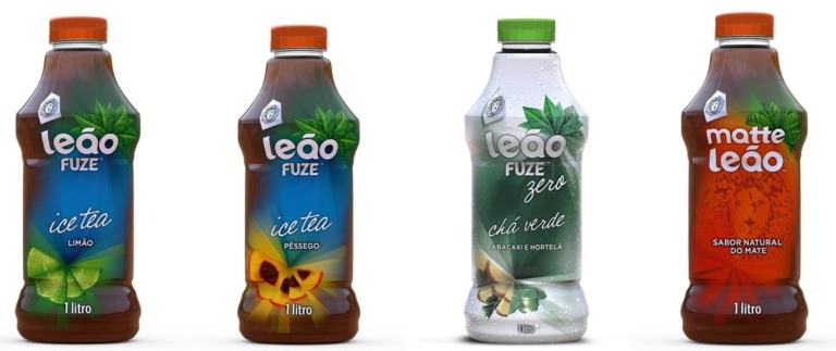 Leão Fuze oferece embalagens de 1 litro de seus principais sabores de chás