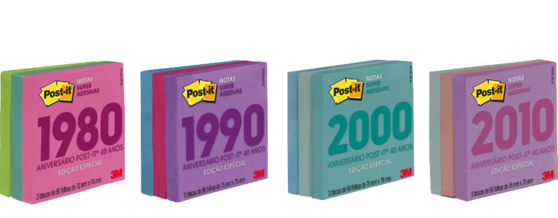 Post-it apresenta coleção exclusiva em comemoração aos seus 40 anos