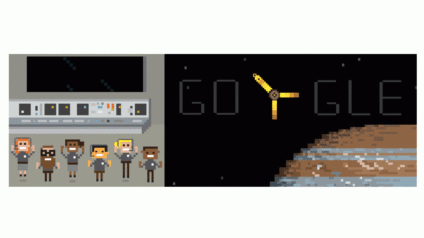 Google comemora chegada de satélite da NASA a Júpiter com doodle especial