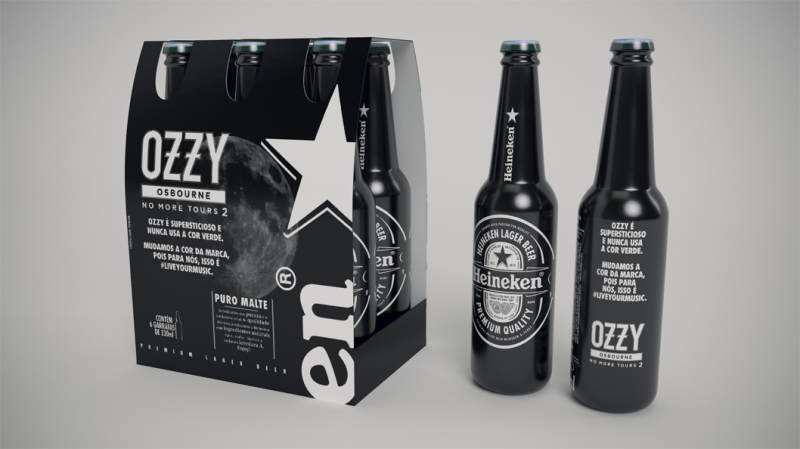 Heineken fica preta por Ozzy Osbourne