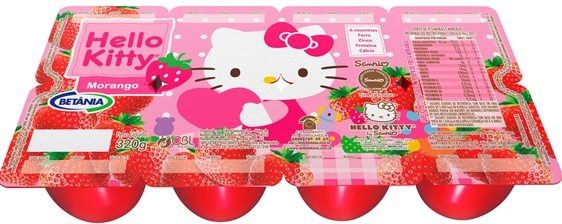 Betânia lança queijo petit suisse Hello Kitty