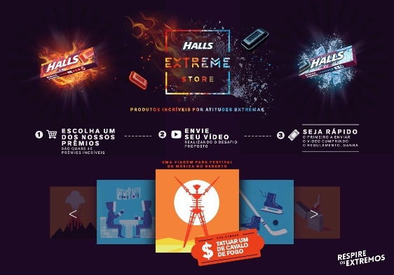 Halls desafia fãs a atitudes extremas