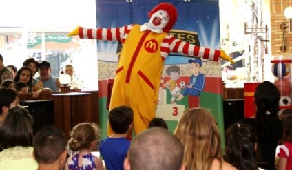 Justiça reitera abusividade de shows do Ronald McDonald