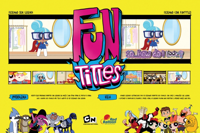 Red Balloon e CP+B criam legendas divertidas para o Cartoon Network