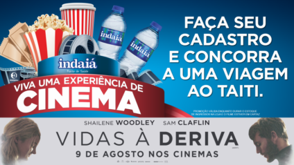 Cinema de graça e viagem com a Indaiá