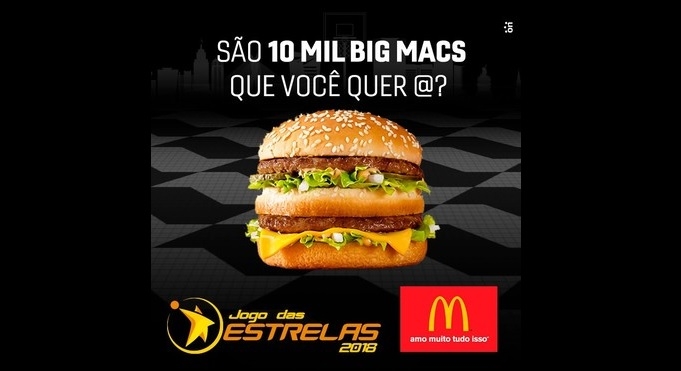 McDonald's dará Big Mac no Jogo das Estrelas do NBB