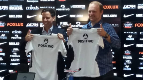 Positivo é a nova patrocinadora do Corinthians