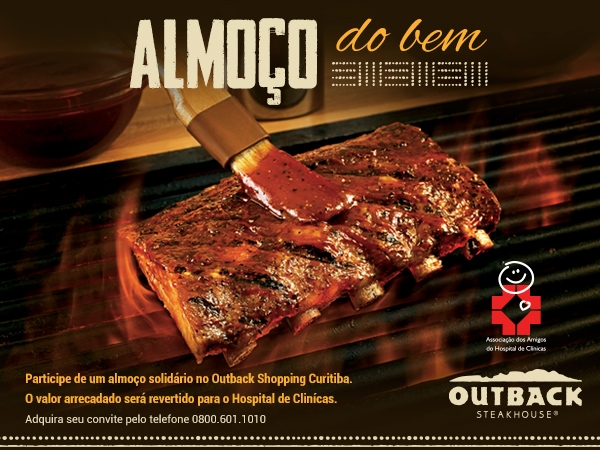 Outback Steakhouse realiza almoço beneficente no Shopping Curitiba