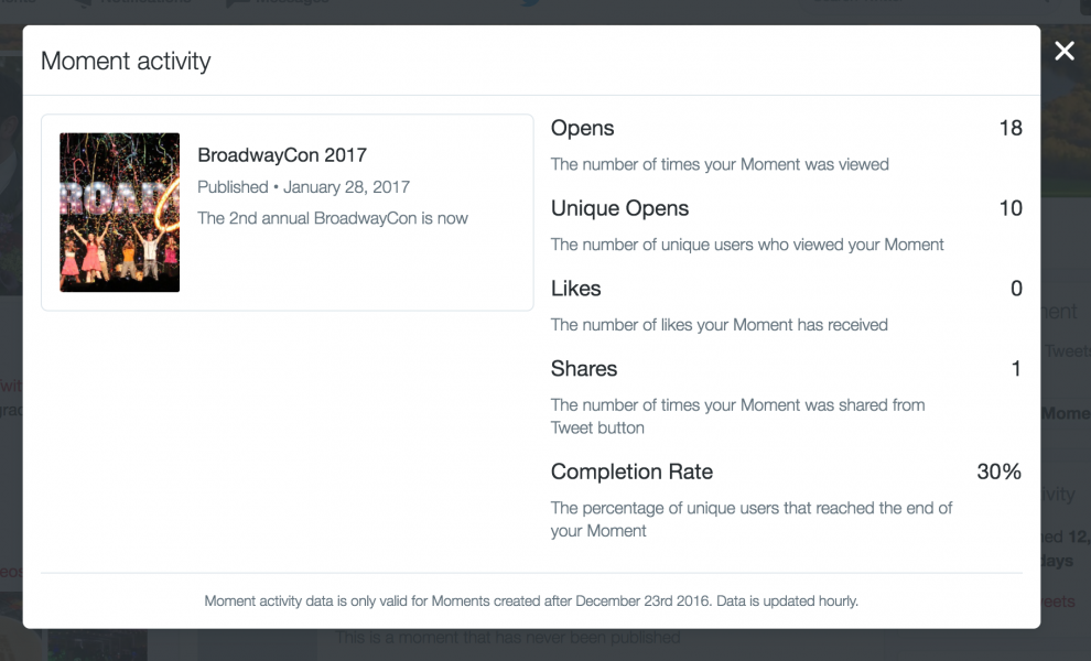 Twitter lança Moments Analytics