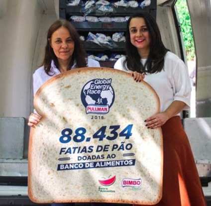Bimbo entrega mais de 88 mil fatias de pão para a Banco de Alimentos