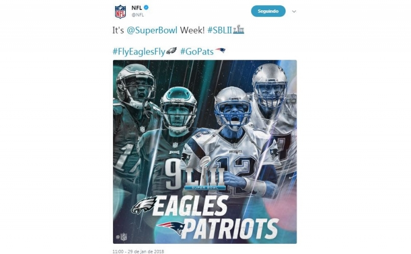 Twitter lança emojis e ações especiais para o Super Bowl 52