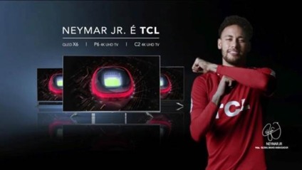 Neymar Jr. entra em campo em campanha da TCL