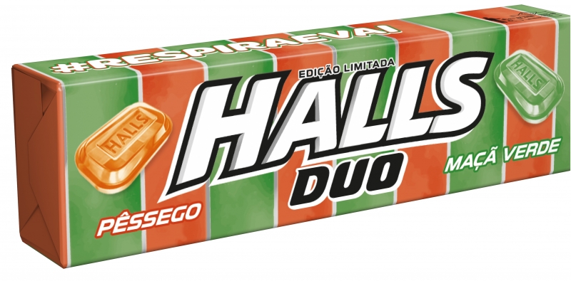 Halls apresenta dois sabores em uma mesma embalagem