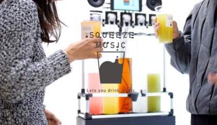 Empresa japonesa cria máquina que transforma músicas em bebidas