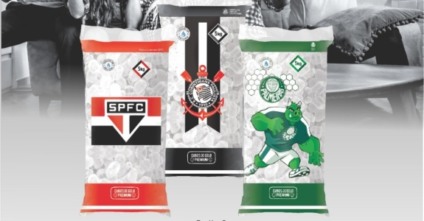 Corinthians, São Paulo, Palmeiras e Santos estampam embalagens da The Ice Company