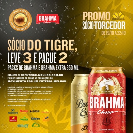 Sócios-torcedores de SC têm promoção de cerveja