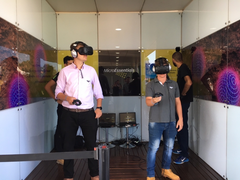 Experiência de realidade virtual na Expodireto Cotrijal