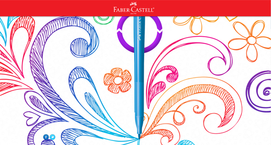 Faber-Castell cria exclusiva Canetinha Ponta Vai e Vem