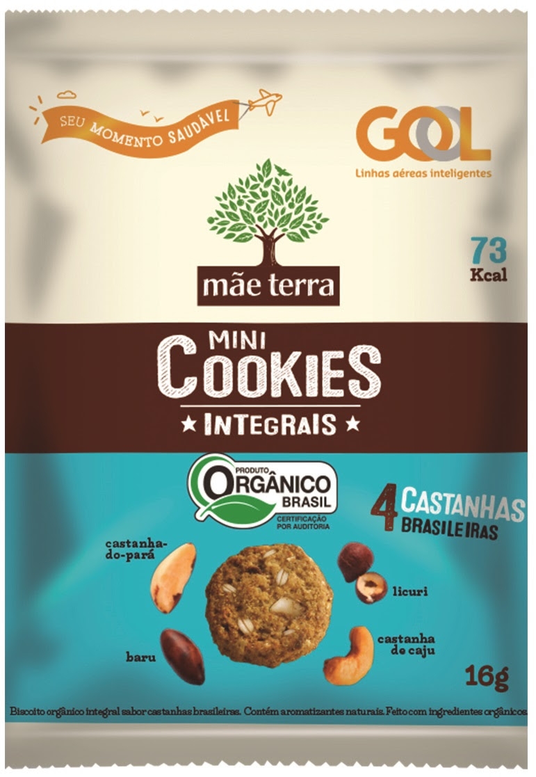 GOL inclui Cookie da Mãe Terra no serviço de bordo gratuito dos voos nacionais