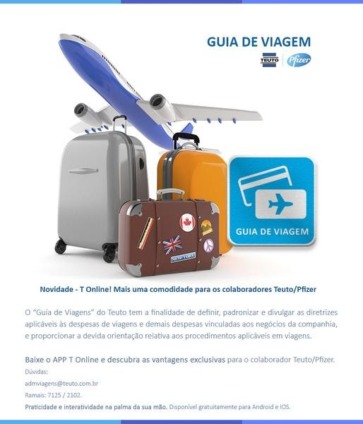 Aplicativo exclusivo para colaborador do Teuto, T-Online lança Guia de Viagens