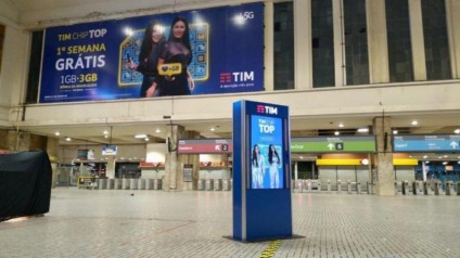 TIM ativa Chip TOP nas estações de trem da Central do Brasil