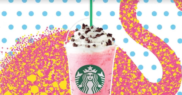 Starbucks homenageia os flamingos no Carnaval