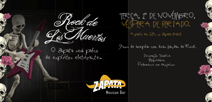 Zapata Mexican Bar comemora Dia de Los Muertos com festa