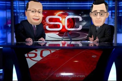 Apresentadores do SportsCenter ativam "My Emoji"