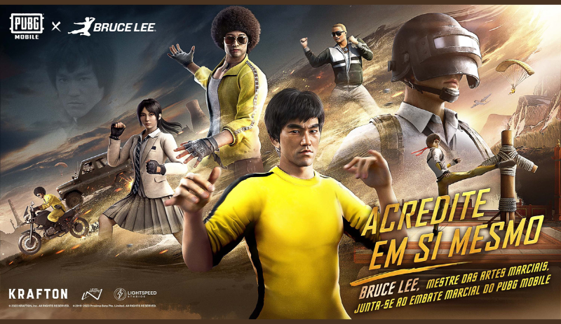 PUBG MOBILE recebe o mestre de artes marciais Bruce Lee