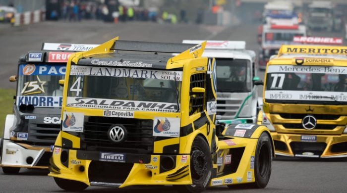 Cereser no podium da Copa Truck e da HB 20 Racing