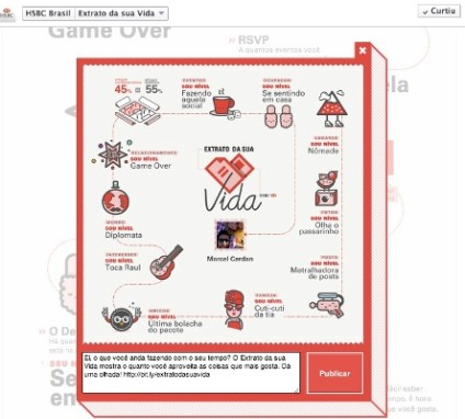 Ação inédita do HSBC entrega "Extrato da Vida"