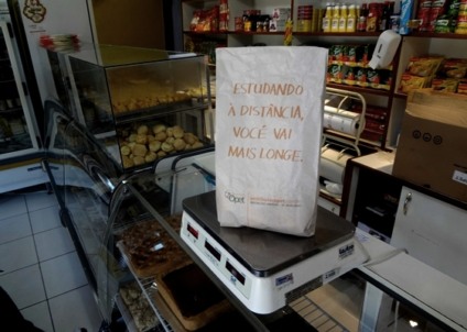 Opet ativa vestibular no saco de pão em Curitiba