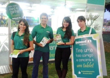 Unimed realiza ação promocional em Uberlândia
