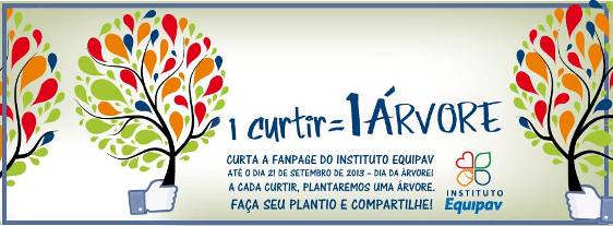 Ação transforma “curtidas” em árvores plantadas
