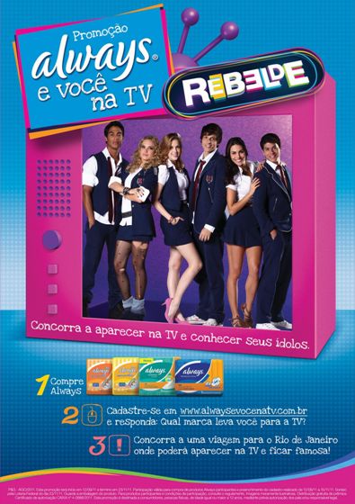 Público teen é o alvo da ação promo de P&G Always