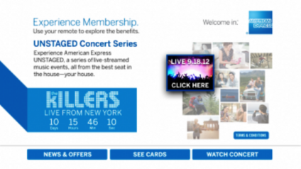 Canal da American Express passa comercial 24h por dia